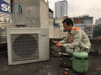 Điều hòa bị kêu u u do thiếu gas lâu ngày Điều hòa bị kêu u u do thiếu gas lâu ngày