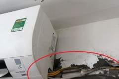 Điều hòa chảy nước, mất gas do lắp sai_ống nhôm