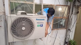 Sửa điều hòa panasonic ở khu tập thể phố lò đúc