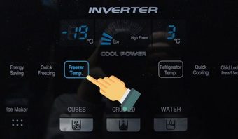 Sửa tủ lạnh aqua inverter bị liệt phím, loạn phím