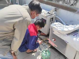 Thợ bơm gas điều hòa midea multi gọi 15p là đến Thợ bơm gas điều hòa midea multi gọi 15p là đến