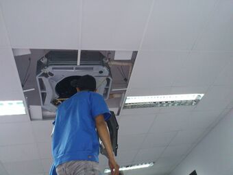 Vệ sinh sửa điều hòa cho nhà văn phòng máy cassette Vệ sinh sửa điều hòa cho nhà văn phòng máy cassette
