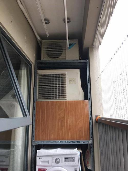 Không gian chật hẹp khiến điều hòa khó tản nhiệt Không gian chật hẹp khiến điều hòa khó tản nhiệt