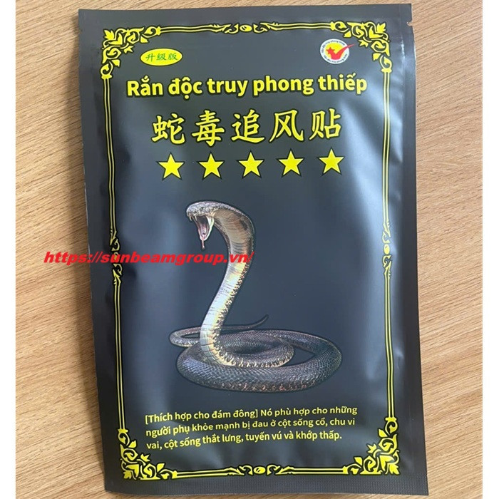 Cao dán Rắn độc truy phong thiếp  - Combo 20 gói tổng 200 miếng dán