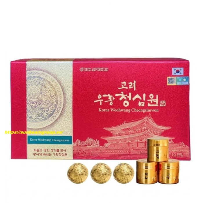 An Cung Woohwang Cheongsimwon BIO APGOLD Hộp 10 Viên Chính Hãng