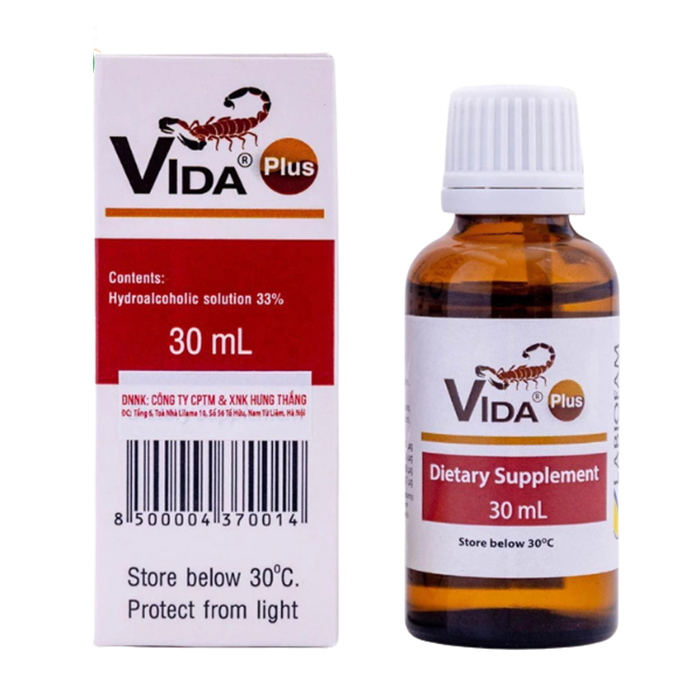 Vida Plus – Chiết xuất nọc Bọ Cạp Labiofam Xanh Cuba cho người bị u bướu (30ml)