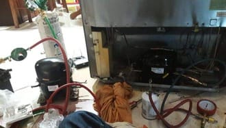 Tủ lạnh side by side mất gas chạy không lạnh Tủ lạnh side by side mất gas chạy không lạnh