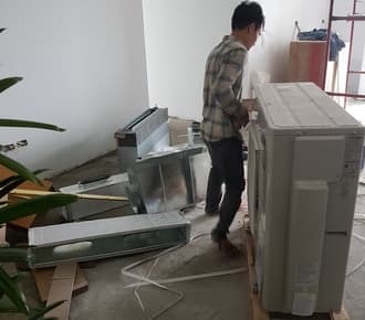 Thực hiện đấu điện nguồn cho dàn nóng và dàn lạnh Thực hiện đấu điện nguồn cho dàn nóng và dàn lạnh