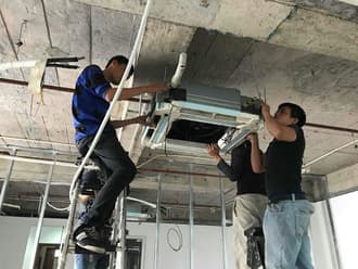 Lắp điều hòa cassette cho phòng khách 40m2