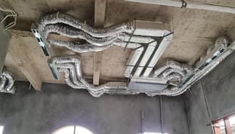 Lắp điều hòa nối ống gió không gian phòng khách