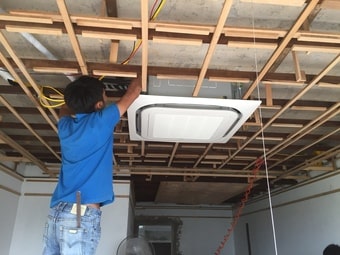 Lắp điều hòa âm trần cho phòng ngủ nhà biệt thự Lắp điều hòa âm trần cho phòng ngủ nhà biệt thự