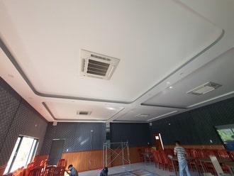 Lắp điều hòa âm trần cassette cho trung tâm mua sắm