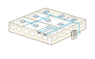 Lắp điều hòa cây/tủ đứng cho văn phòng công ty