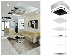 Lắp đặt điều hòa daikin âm trần cassette cho nhà phố Lắp đặt điều hòa daikin âm trần cassette cho nhà phố