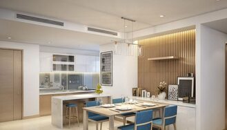 Lắp điều hòa ống gió Mitsubishi phòng khách nhà phố Lắp điều hòa ống gió Mitsubishi phòng khách nhà phố