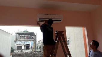 Tháo lắp máy điều hòa treo tường cho nhà ở dân cư