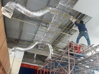 Thi công lắp đặt điều hòa trung tâm vrv daikin ống gió Thi công lắp đặt điều hòa trung tâm vrv daikin ống gió
