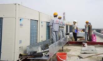 Lắp đặt điều hòa trung tâm vrv daikin cho tòa nhà