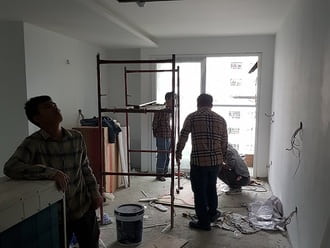 Lắp dàn lạnh multi ống gió cho phòng khách bếp ăn