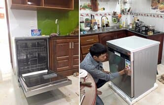 Sửa lỗi máy rửa bát Châu Âu không nóng tại nhà