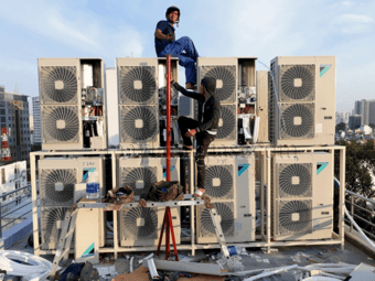 Lắp điều hòa multi Daikin cho nhà phố cao tầng Lắp điều hòa multi Daikin cho nhà phố cao tầng