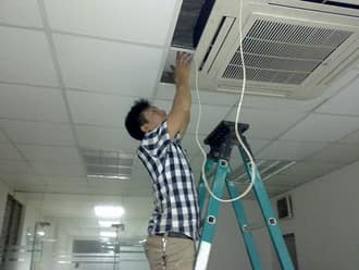 Thi công lắp điều hòa cho không gian văn phòng Thi công lắp điều hòa cho không gian văn phòng