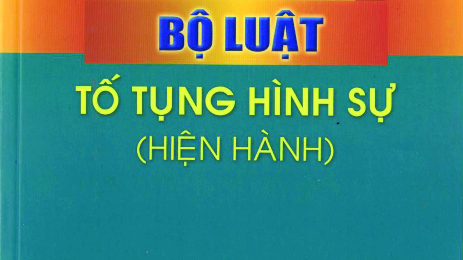 Bộ luật tố tụng Hình sự 2015