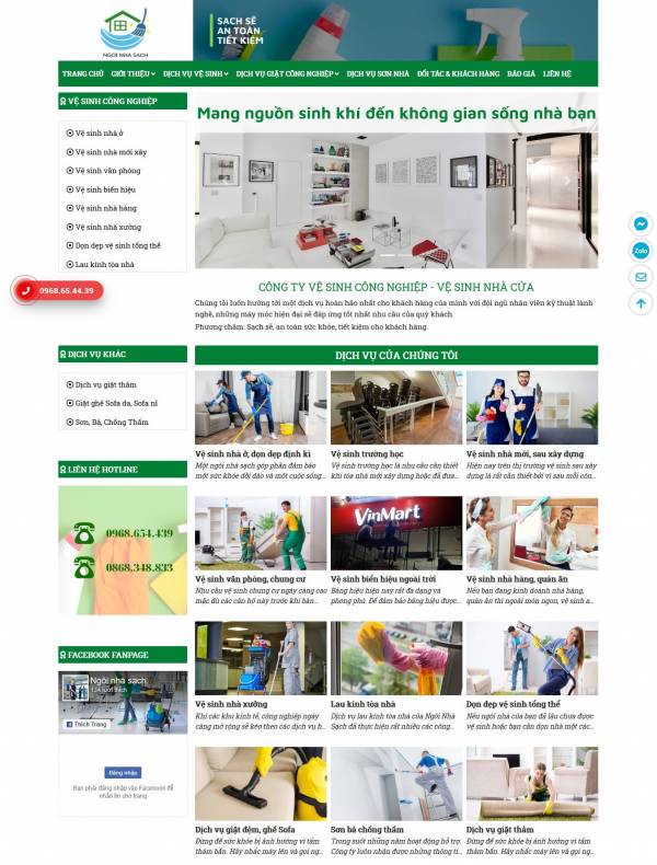 Demo Dịch vụ Vệ Sinh