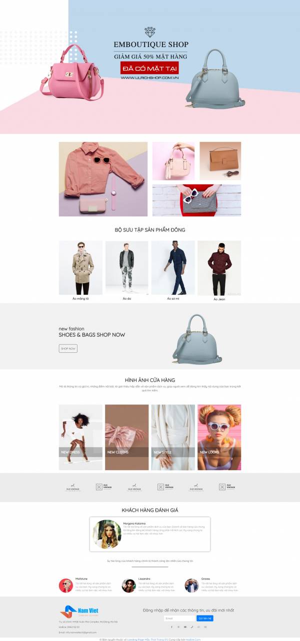 Landing Page Mẫu Thời Trang 01