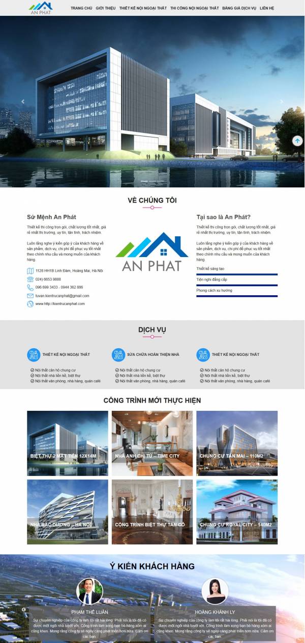 Dịch vụ thiết kế nội thất An Phát